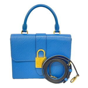 Louis Vuitton Epi Rocky BB Handbag M53159 Blue Jean 2-way bag for women